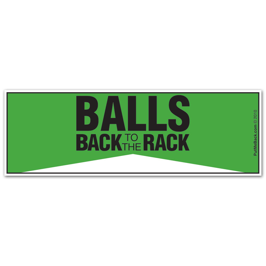 PVC Stability Ball Rack Stickers